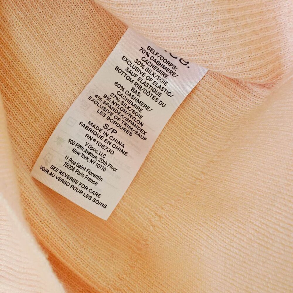 NEW Vince Ribbed Cashmere-Silk Slim Cardigan Spring classic - Picture 8 of 8